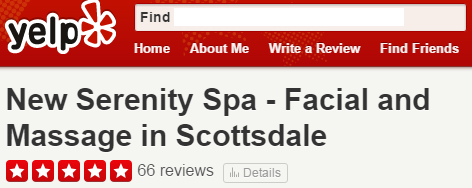 Yelp reviews massage and facials scottsdale