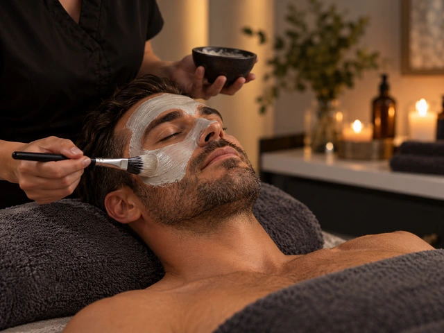 facial for men, men's facial, beard facial, serenity facial, new serenity spa
